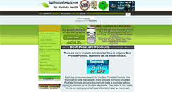 Desktop Screenshot of bestprostateformula.com