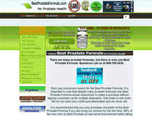 Tablet Screenshot of bestprostateformula.com